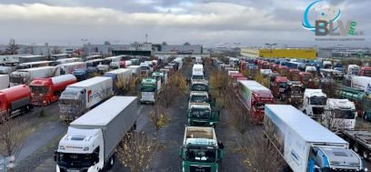 Protest ciężarówek w Niemczech